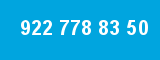 922 778 83 50 922 778 83 50